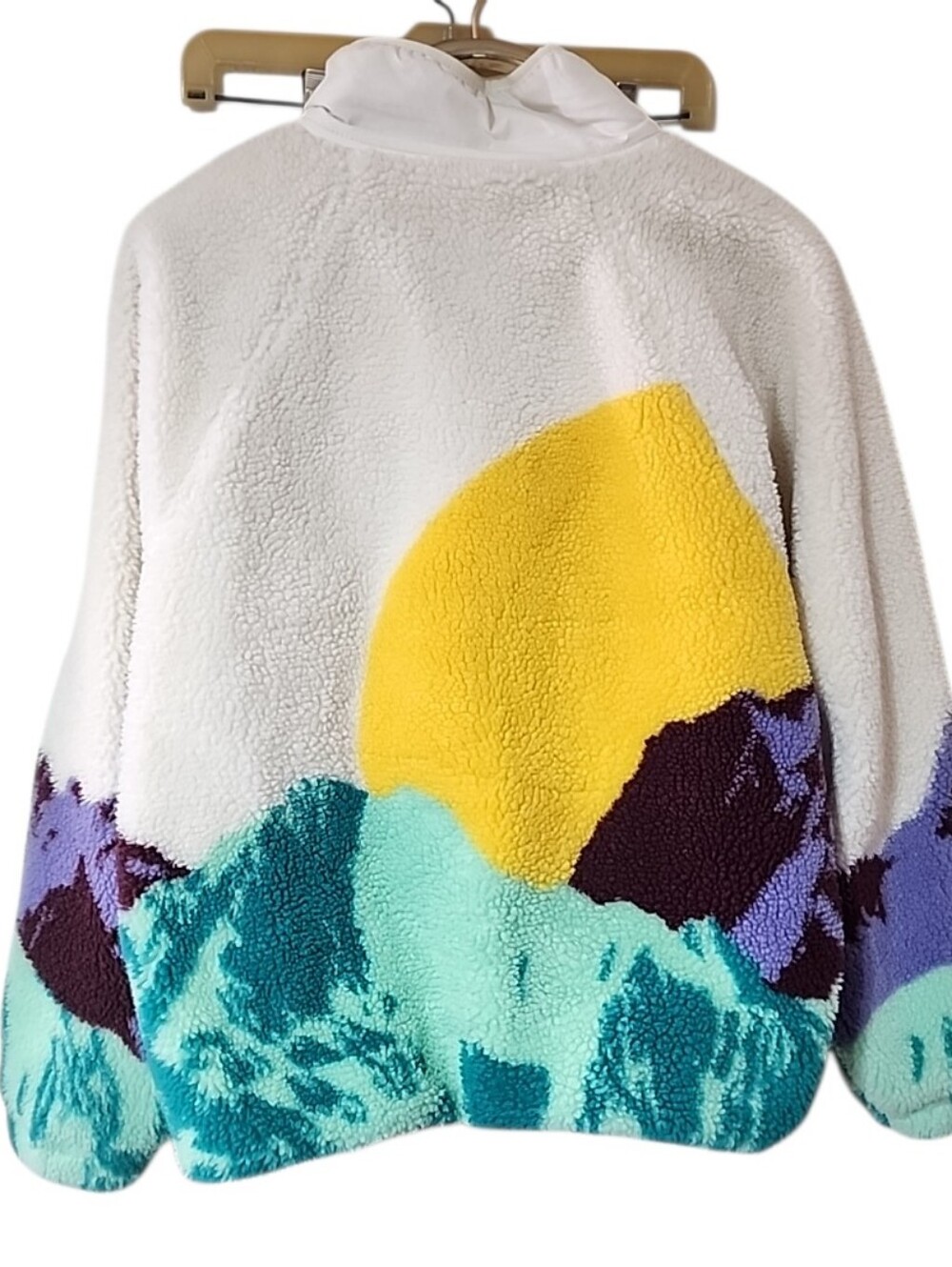 Free People Movement Printed Fleece Jacket. Oversized Large - Picture 3 of 10